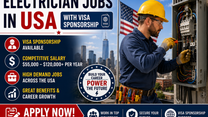Electrician Jobs in USA