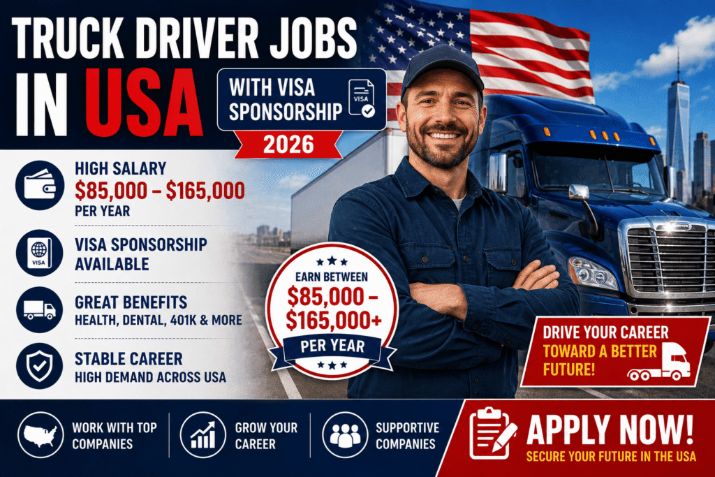 TRUCK DRIVERS JOBS IN USA