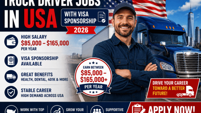 TRUCK DRIVERS JOBS IN USA